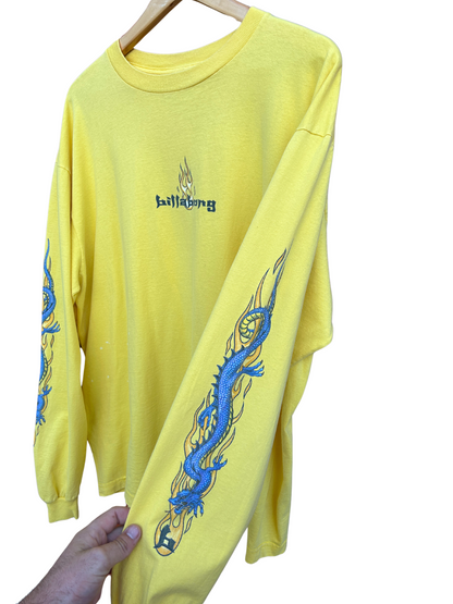 Vintage rare Billabong dragon long sleeve size large