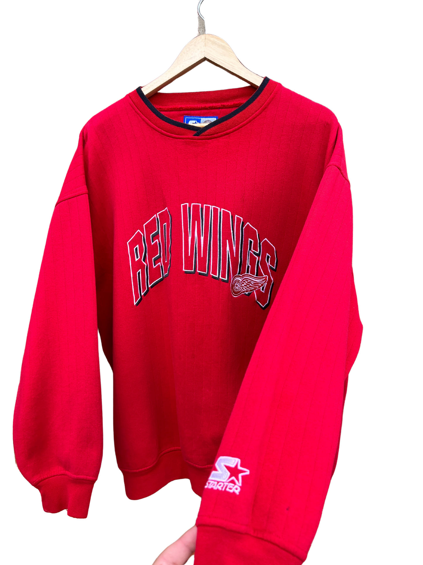 Vintage Red Wings Starter crew - Large